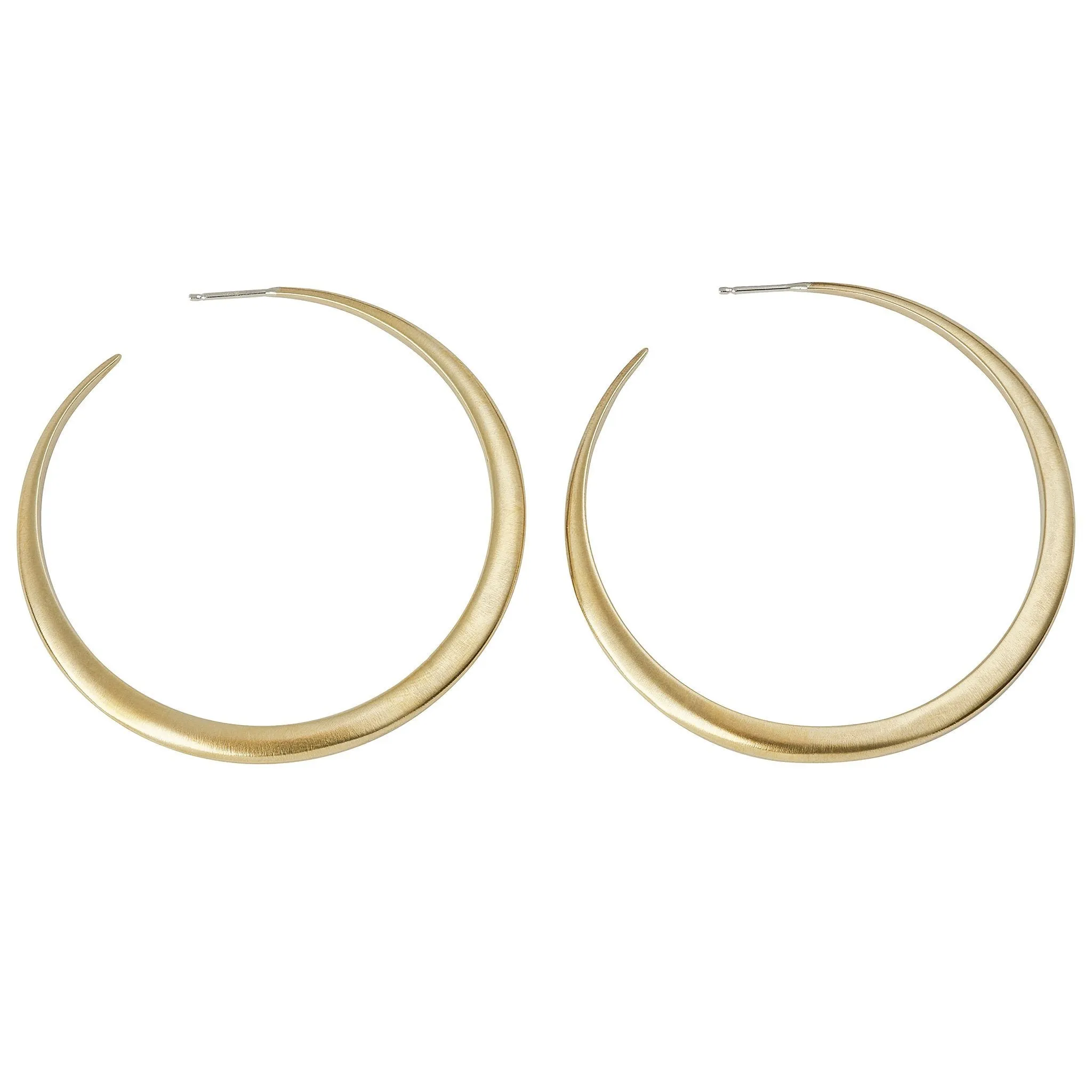 Luna Creciente Statement Hoops - Bronze