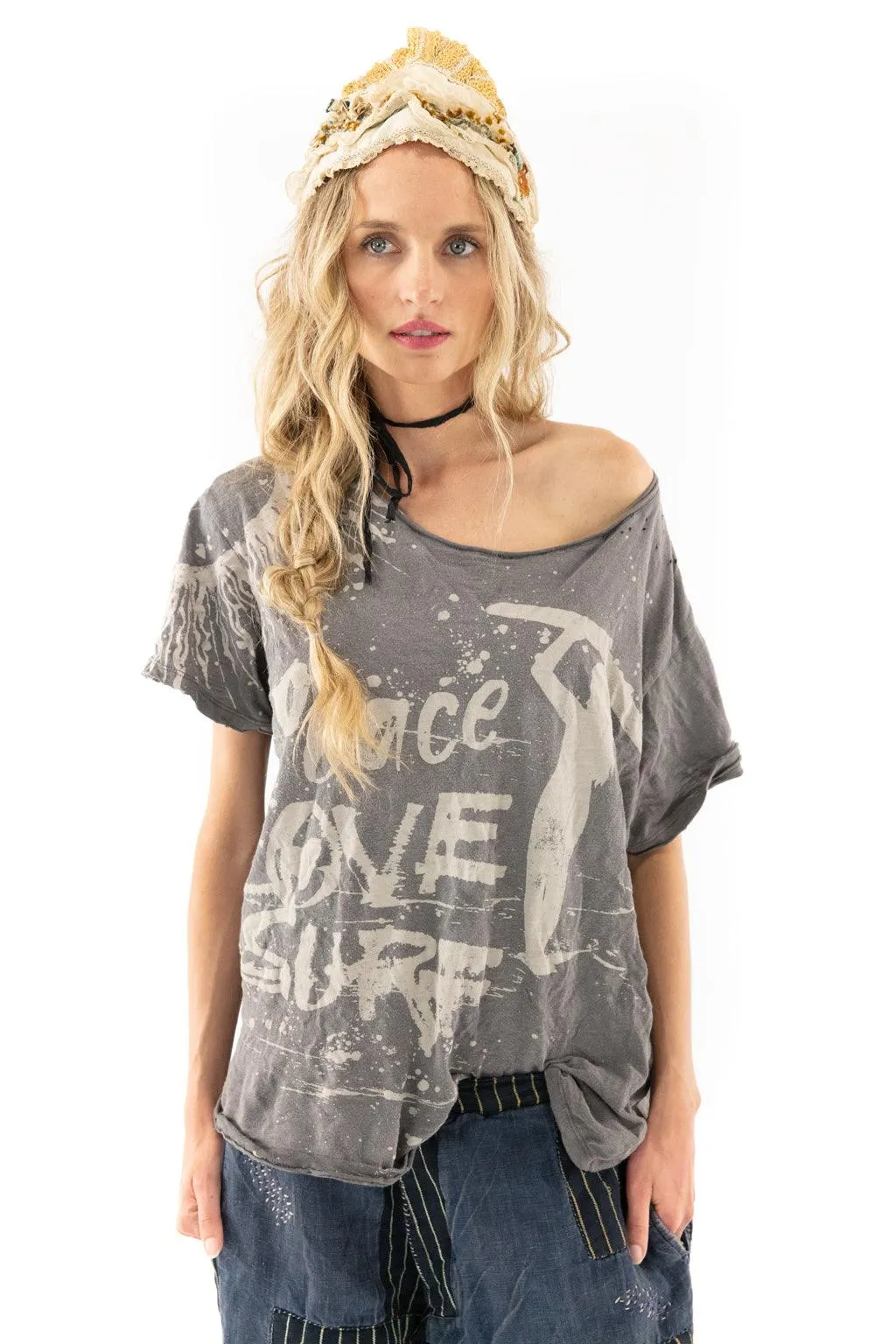 Magnolia Pearl Peace And Love Surf T