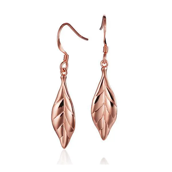 Maile Leaf Hook Earrings