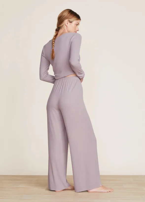 Malibu Collection Ultra Soft Rib Wide Leg Pant