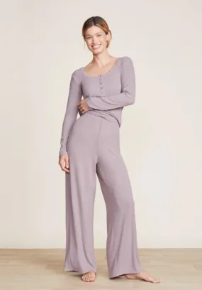 Malibu Collection Ultra Soft Rib Wide Leg Pant