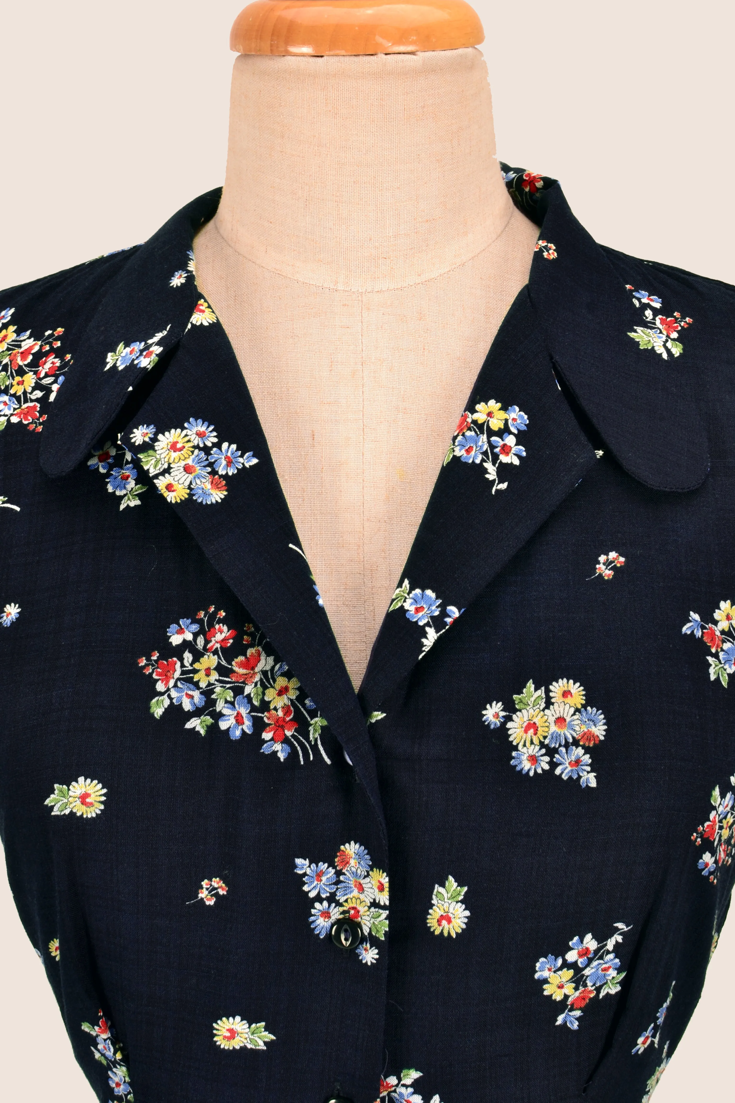 Manette Navy Floral Dress