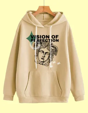 Masterpiece in Beige: Men's Perfection Print Hoodie