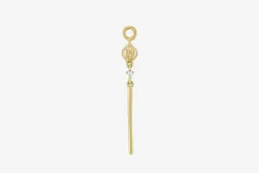 Metier 9k Gold Dala Detail Lucky Lantern Bar Plaque