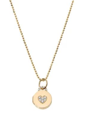 Mini Sweetheart Diamond Locket Necklace