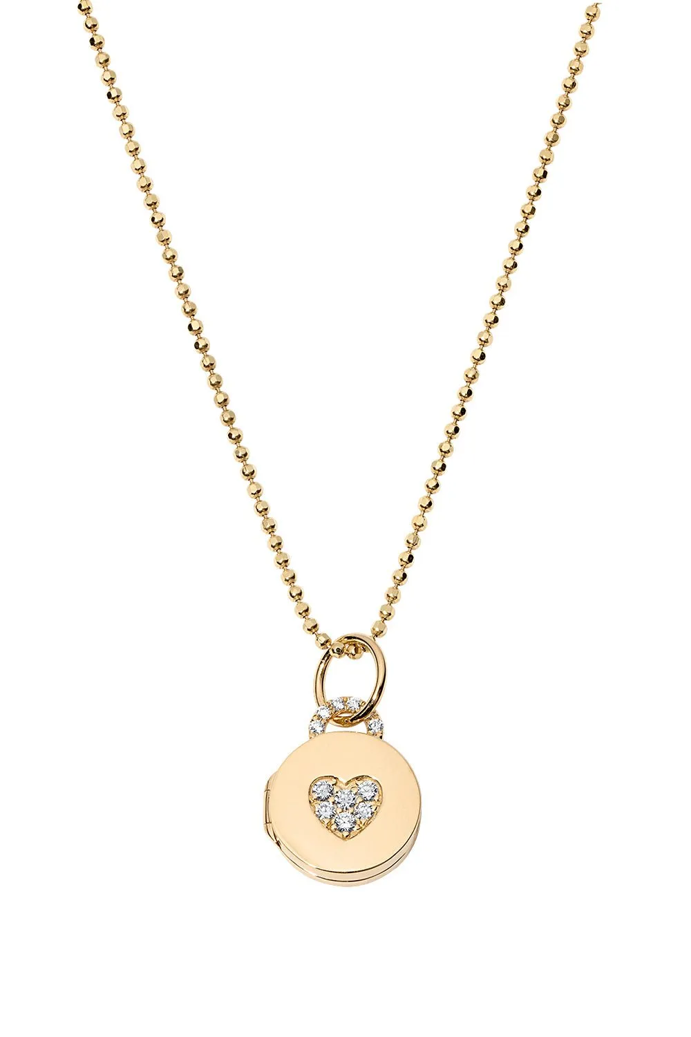 Mini Sweetheart Diamond Locket Necklace