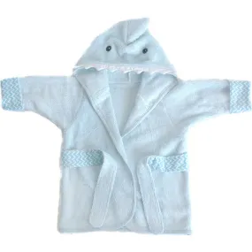 Mon Ami Shark Bamboo Terry Blue Baby Robe