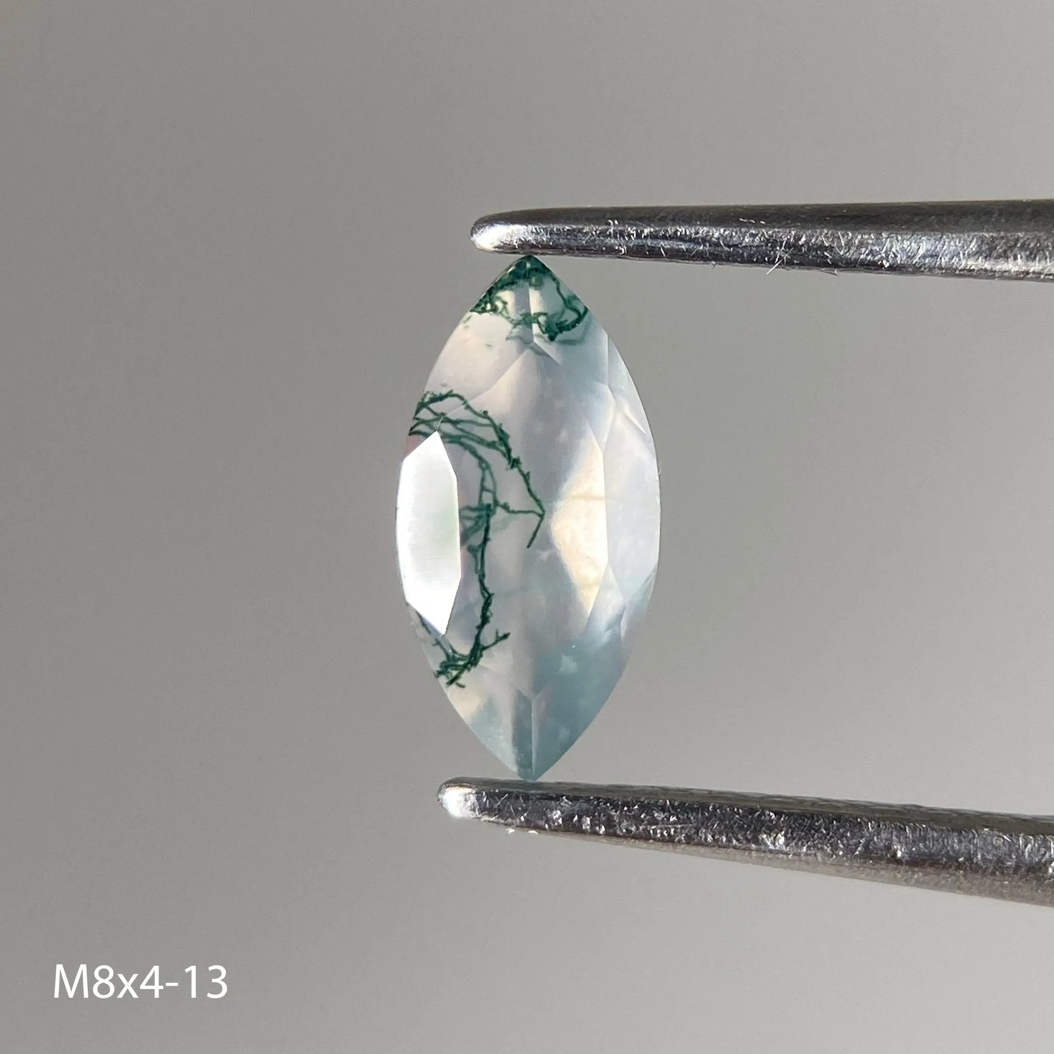 Moss agate | marquise cut, 8x4mm - choose yours