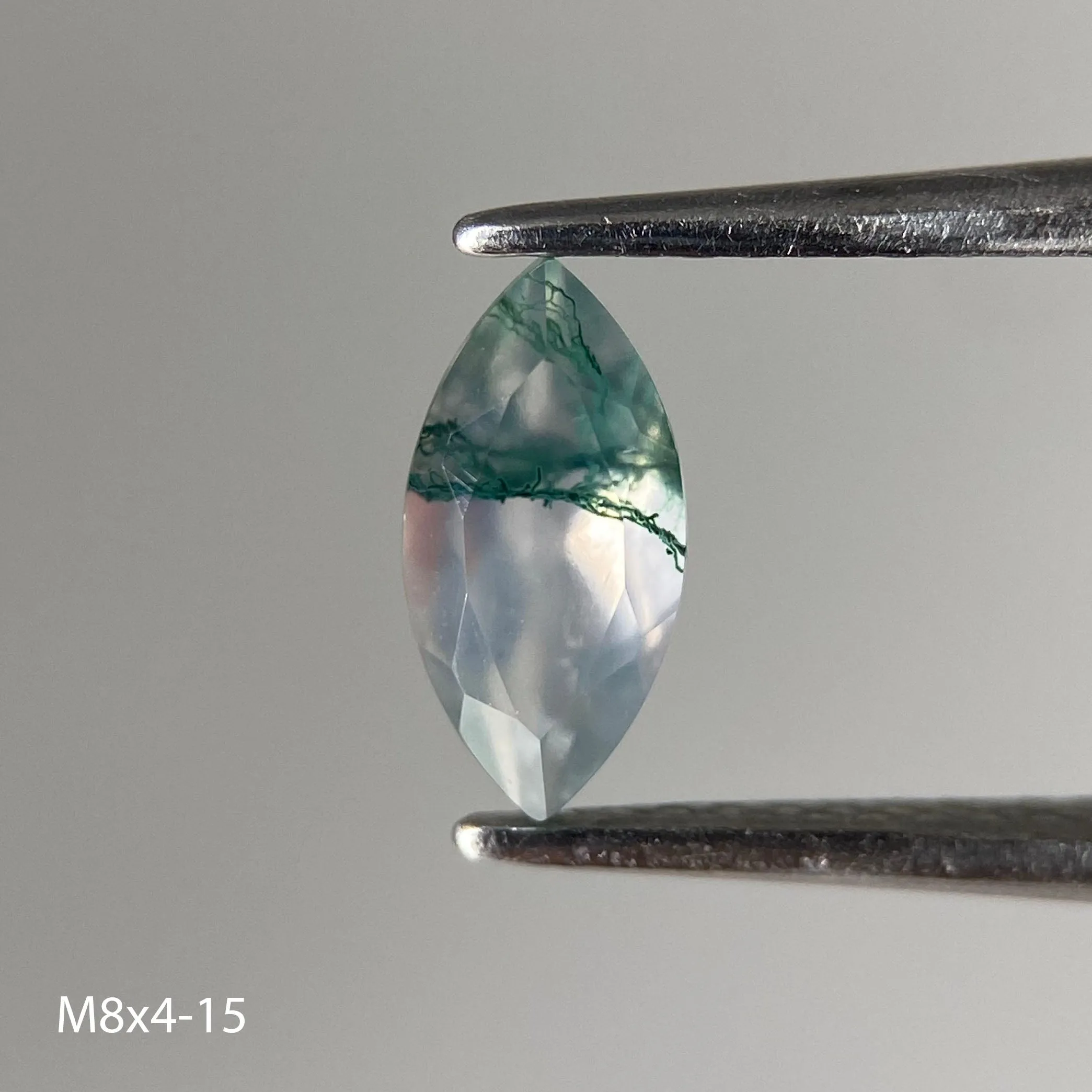 Moss agate | marquise cut, 8x4mm - choose yours