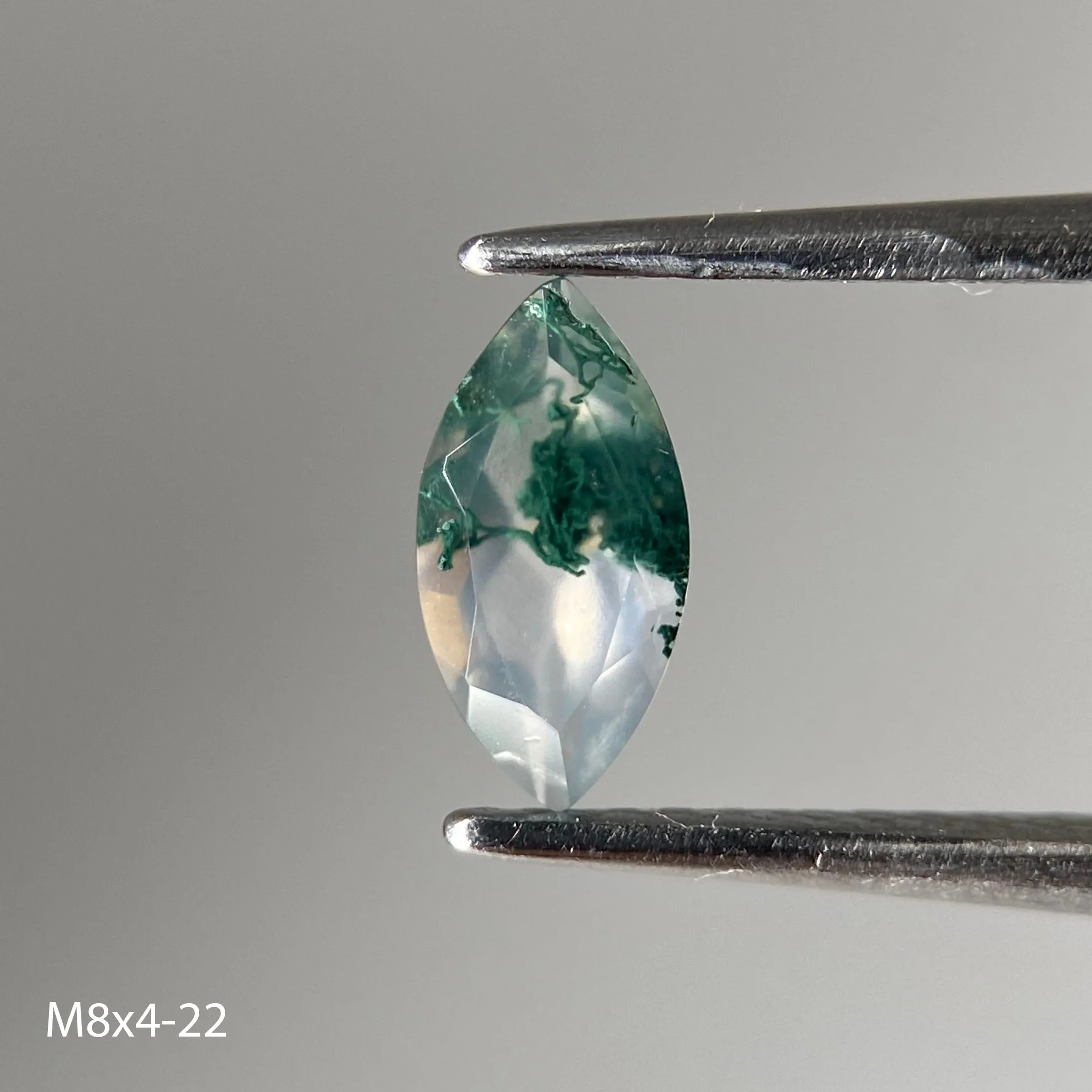 Moss agate | marquise cut, 8x4mm - choose yours