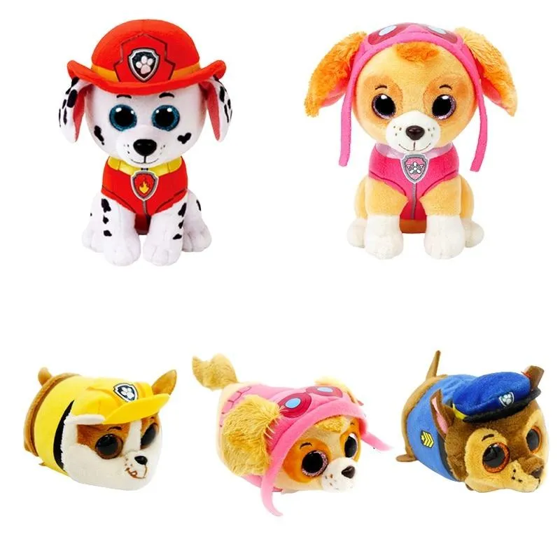 New 15cm Ty Big Eyes Animals Dog Plush Toy Marshall Rocky Zuma Cute Stuffed Plush Collection Cute Dolls Child Gifts