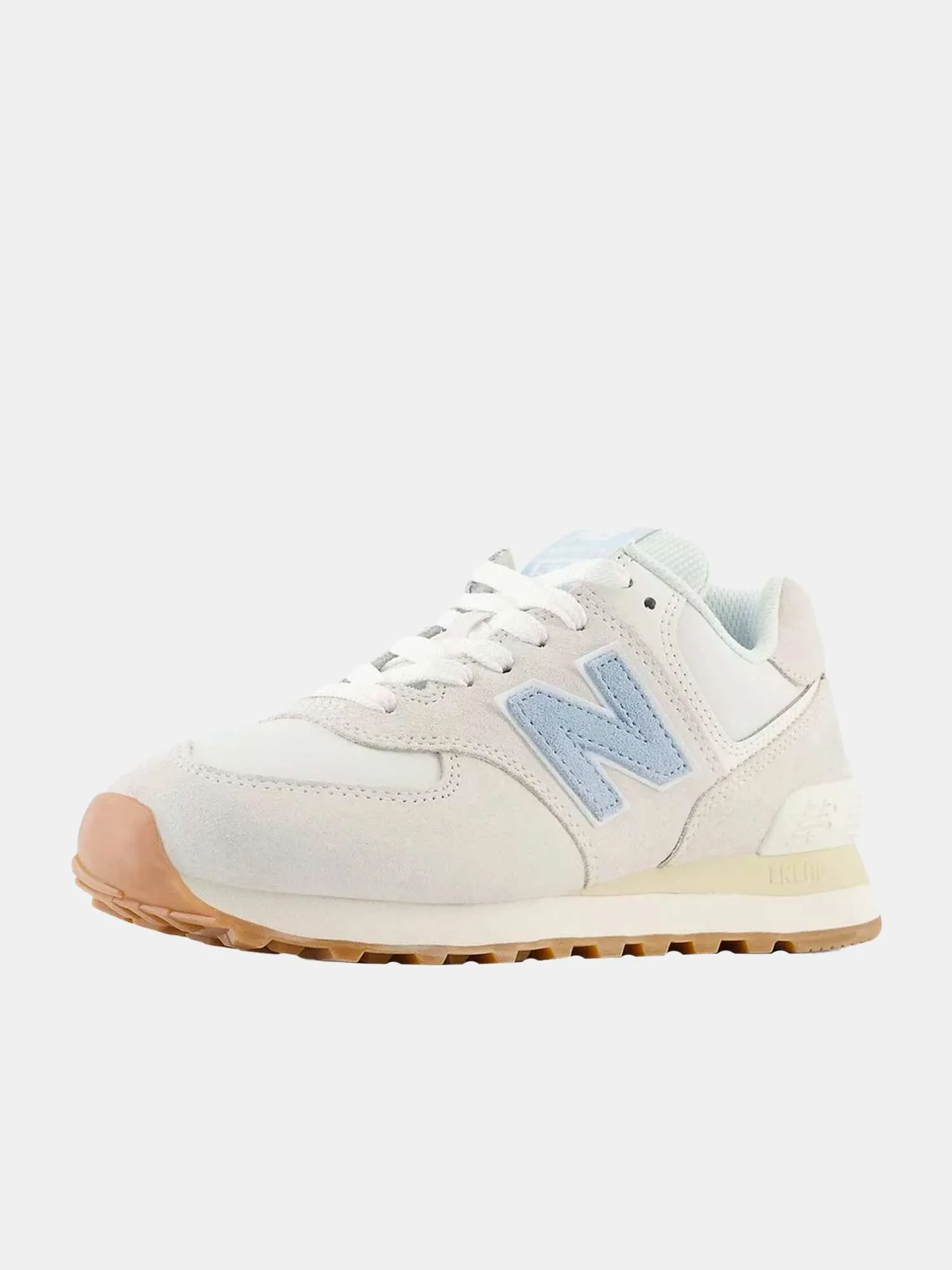 New Balance Womens 574 - Beige Light Blue