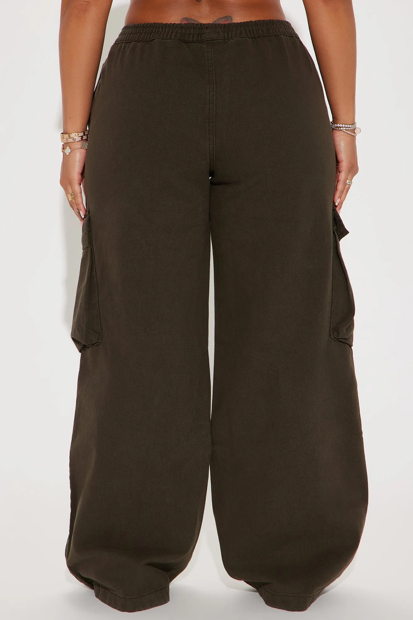 Nice For What Cargo Wide Leg Pant - Olive