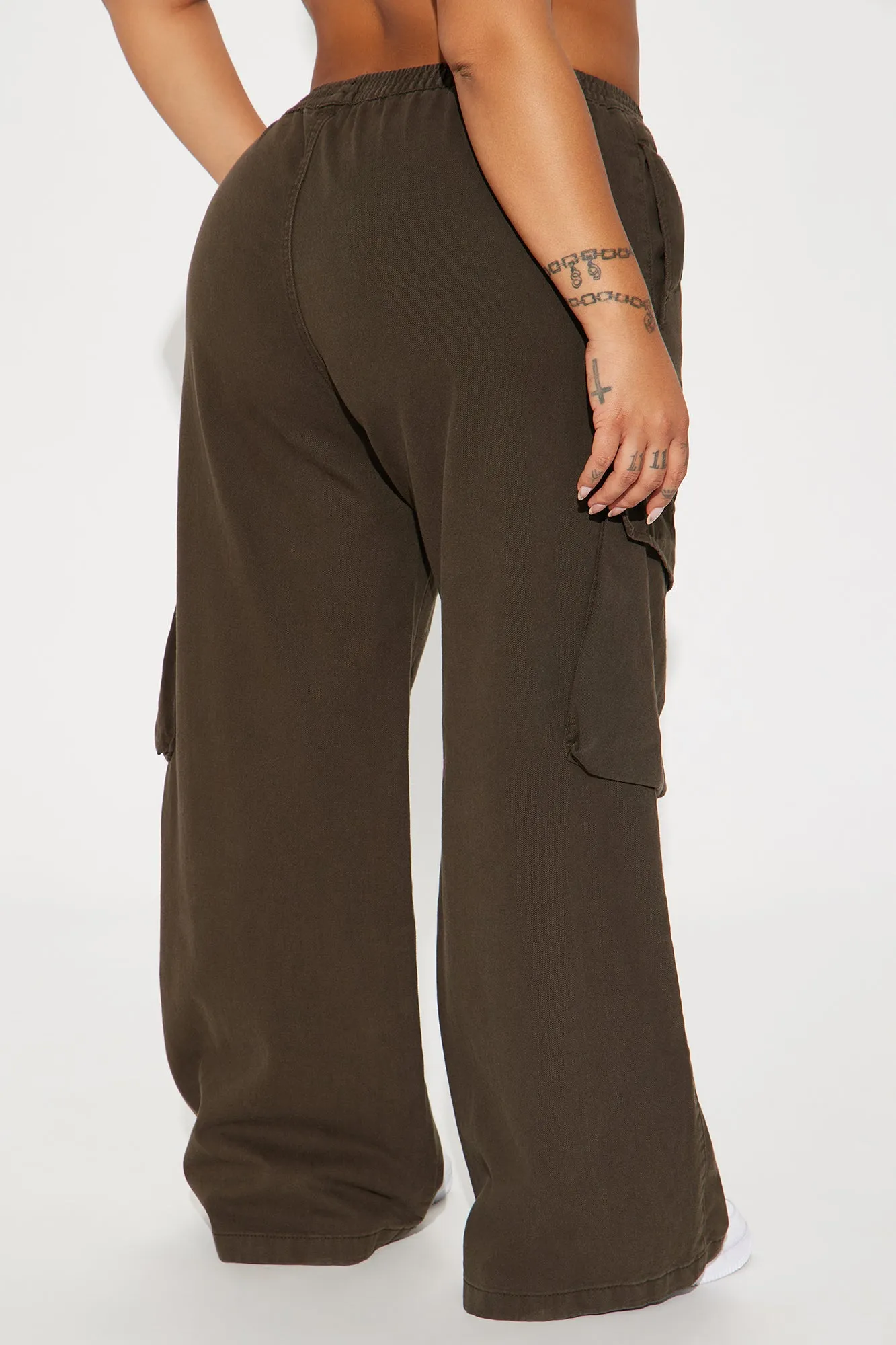 Nice For What Cargo Wide Leg Pant - Olive