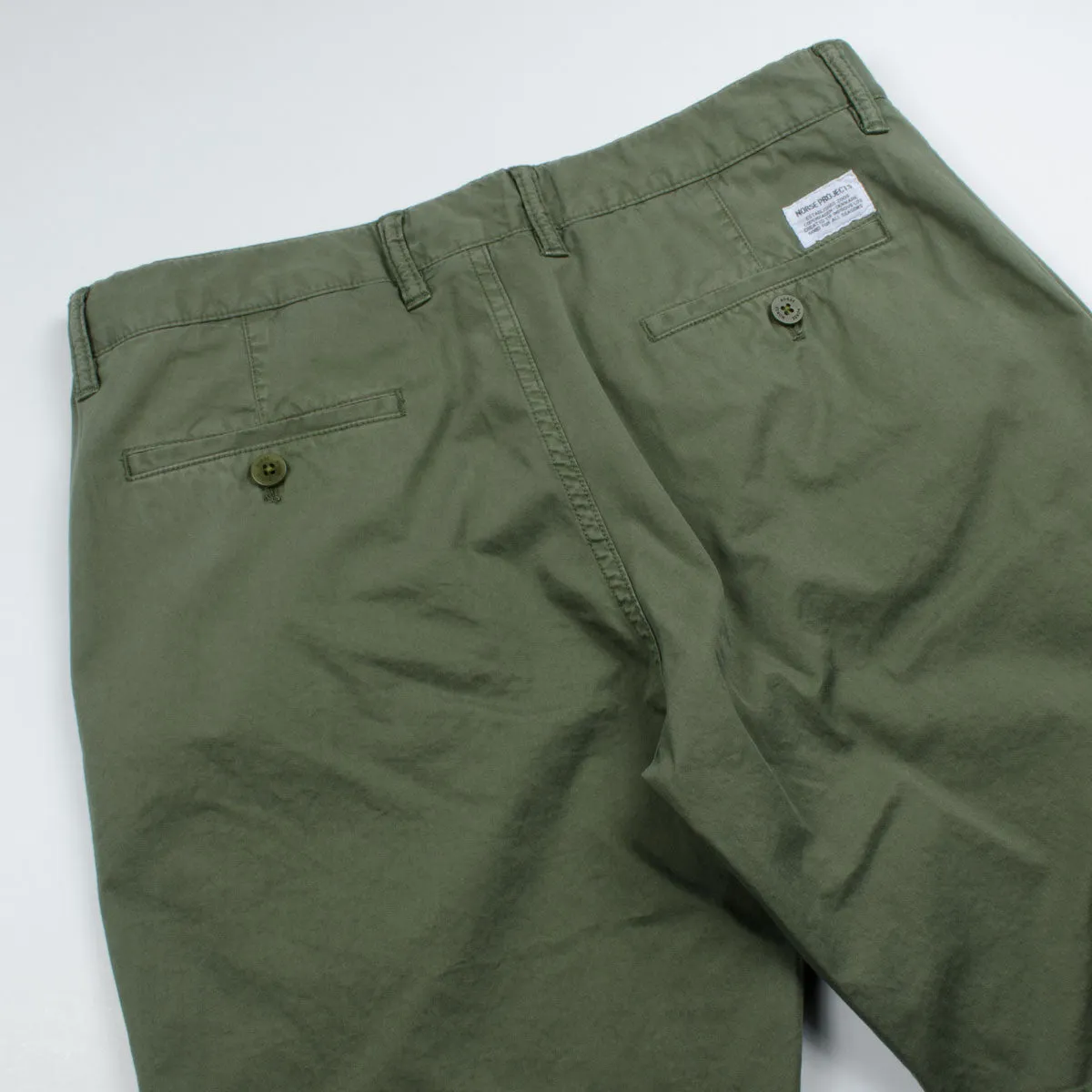 Norse Projects - Aros Slim Light Twill Chinos - Dried Olive