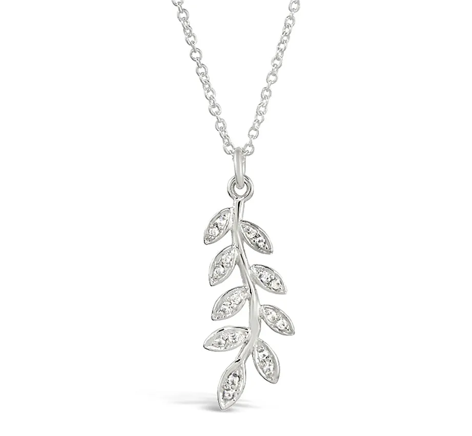 Olive Diamond Pendant Necklace