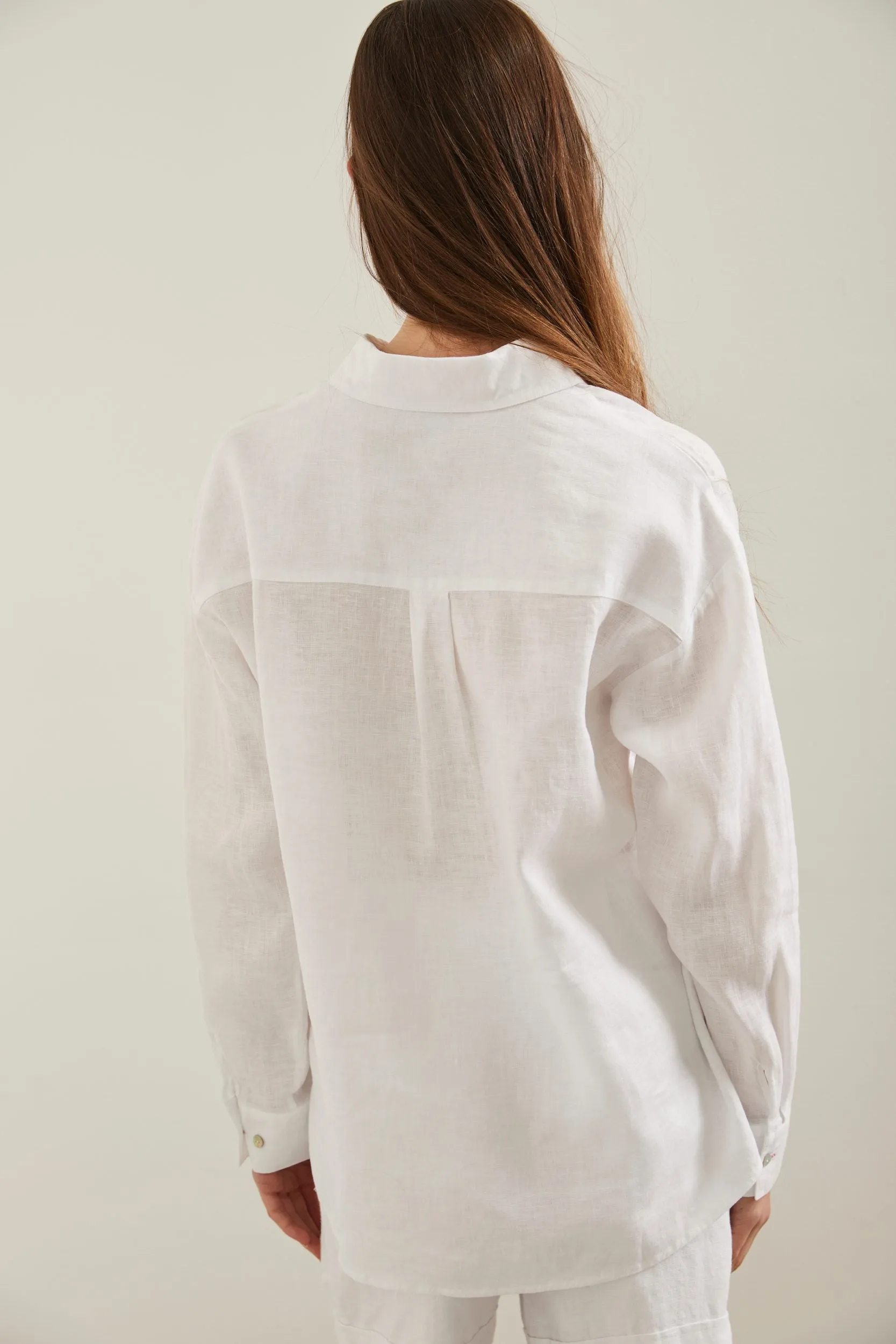 Oversized linen blouse