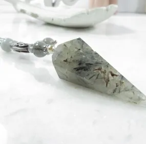 Pendulum Prehnite Sterling Silver