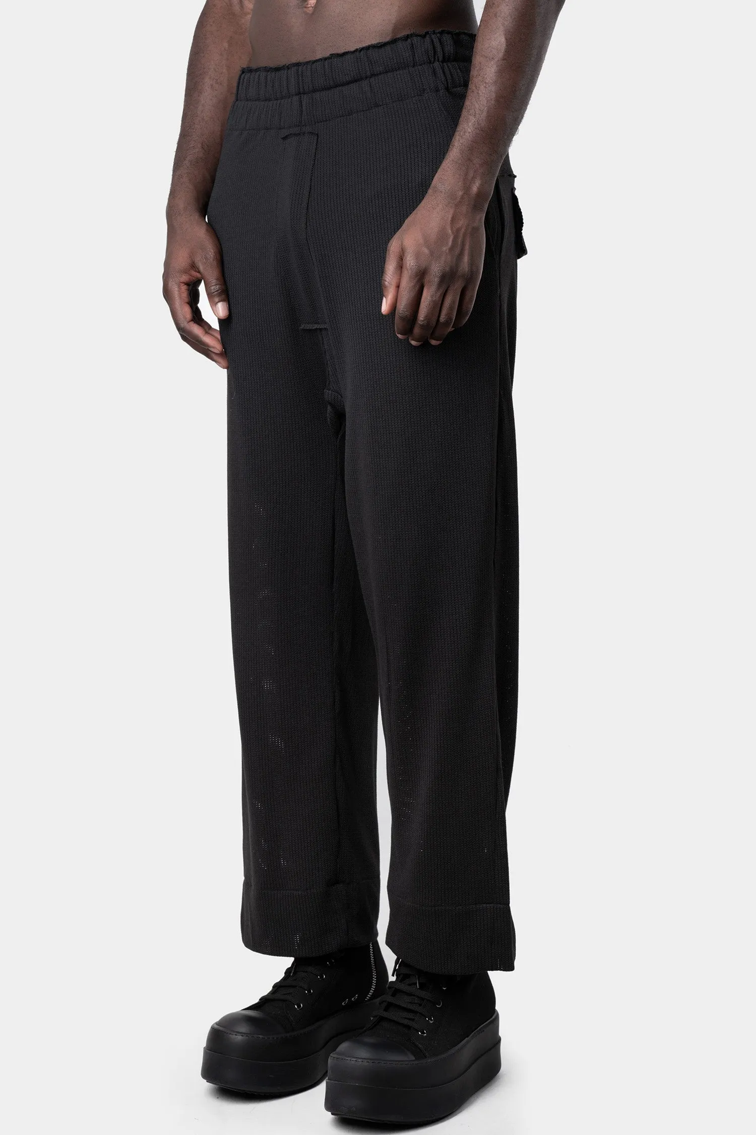 Perforated loose slacks