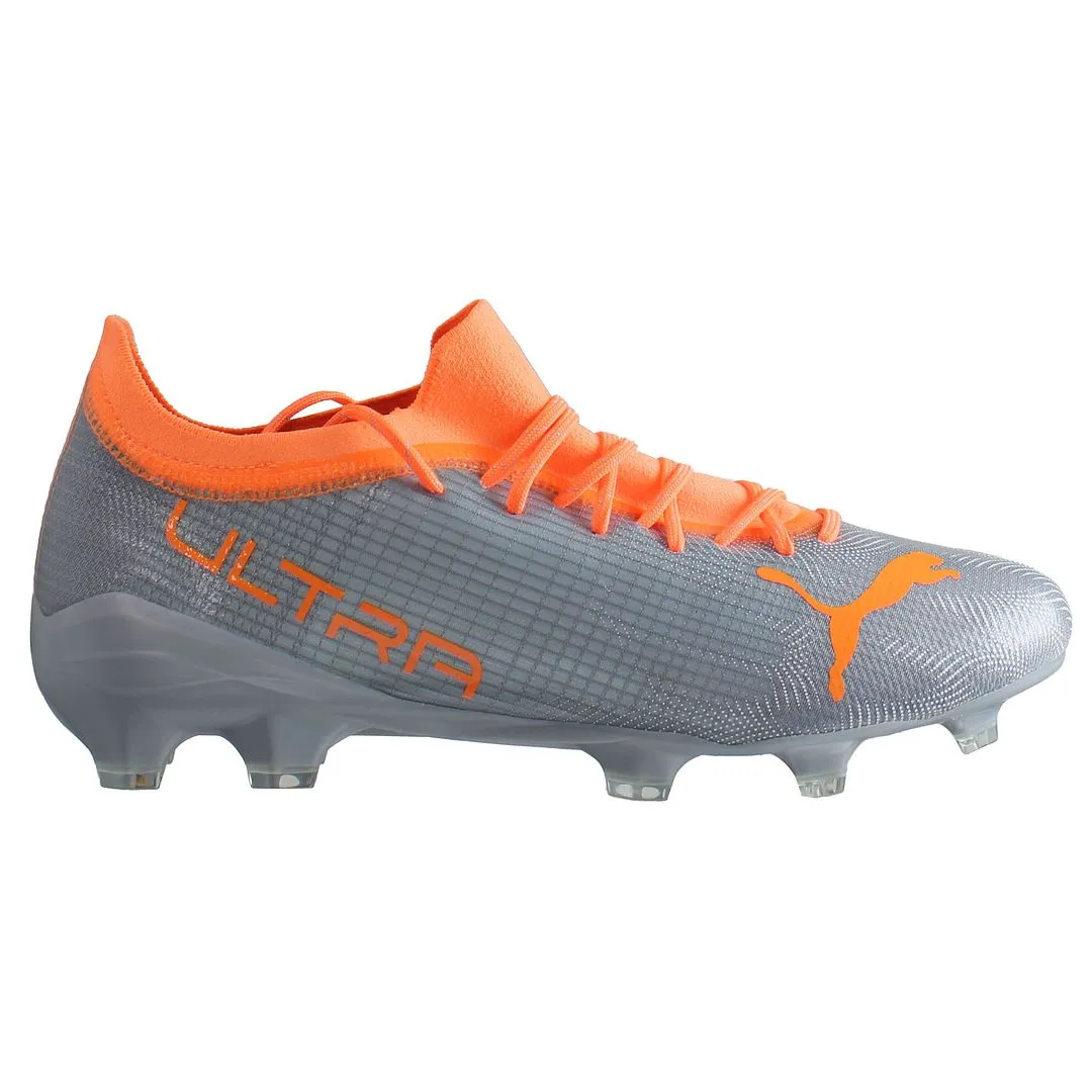 Puma Ultra 2.4 FG/AG Silver Mens Football Boots