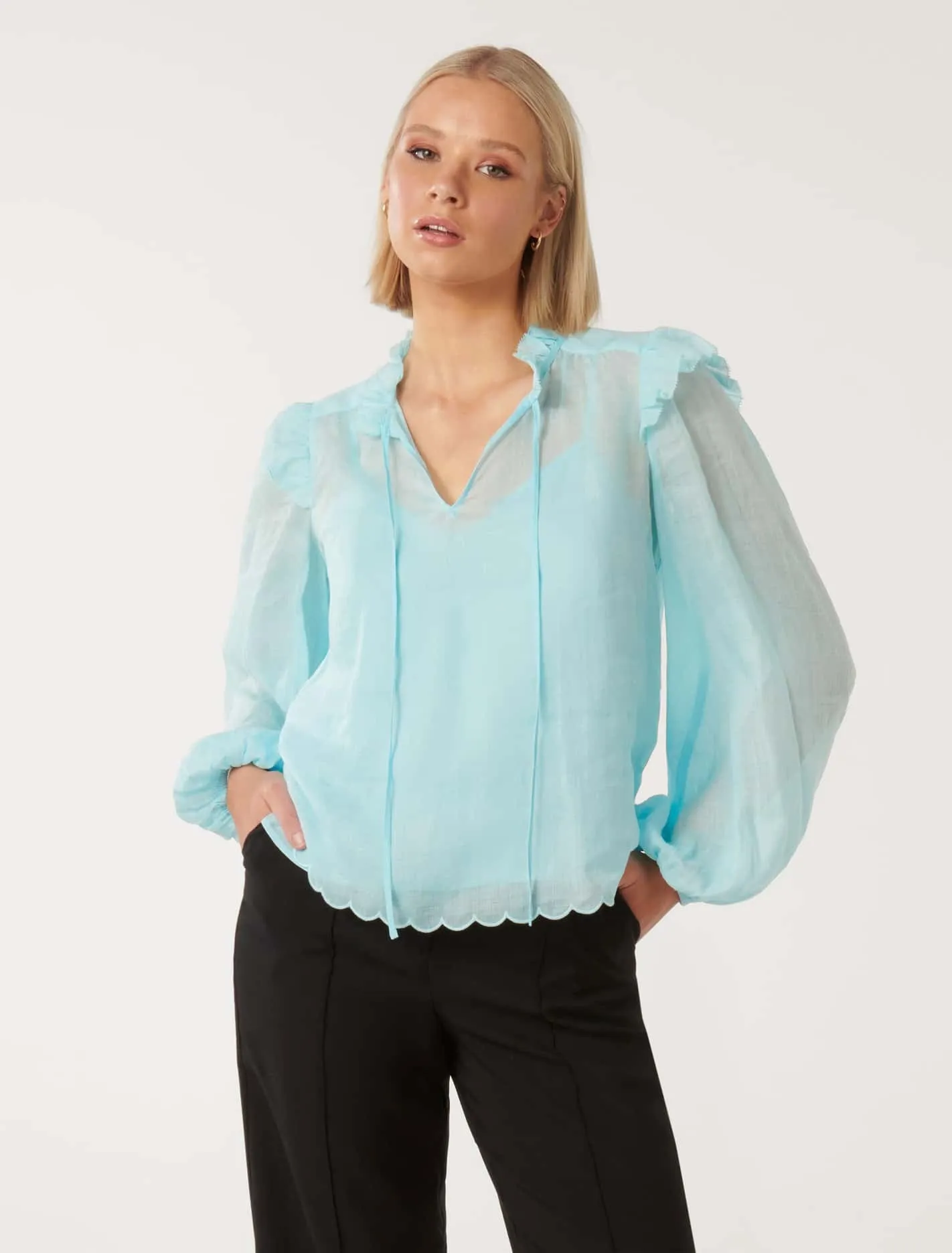 Reign Rami Popover Blouse