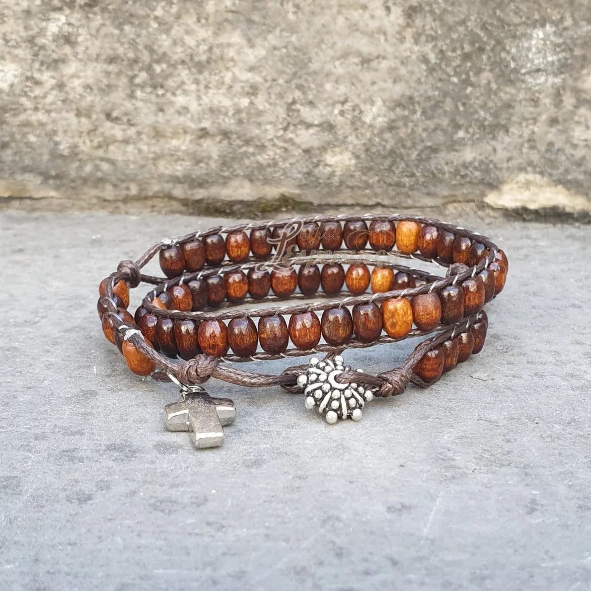 Rosary Bracelet [Brown]