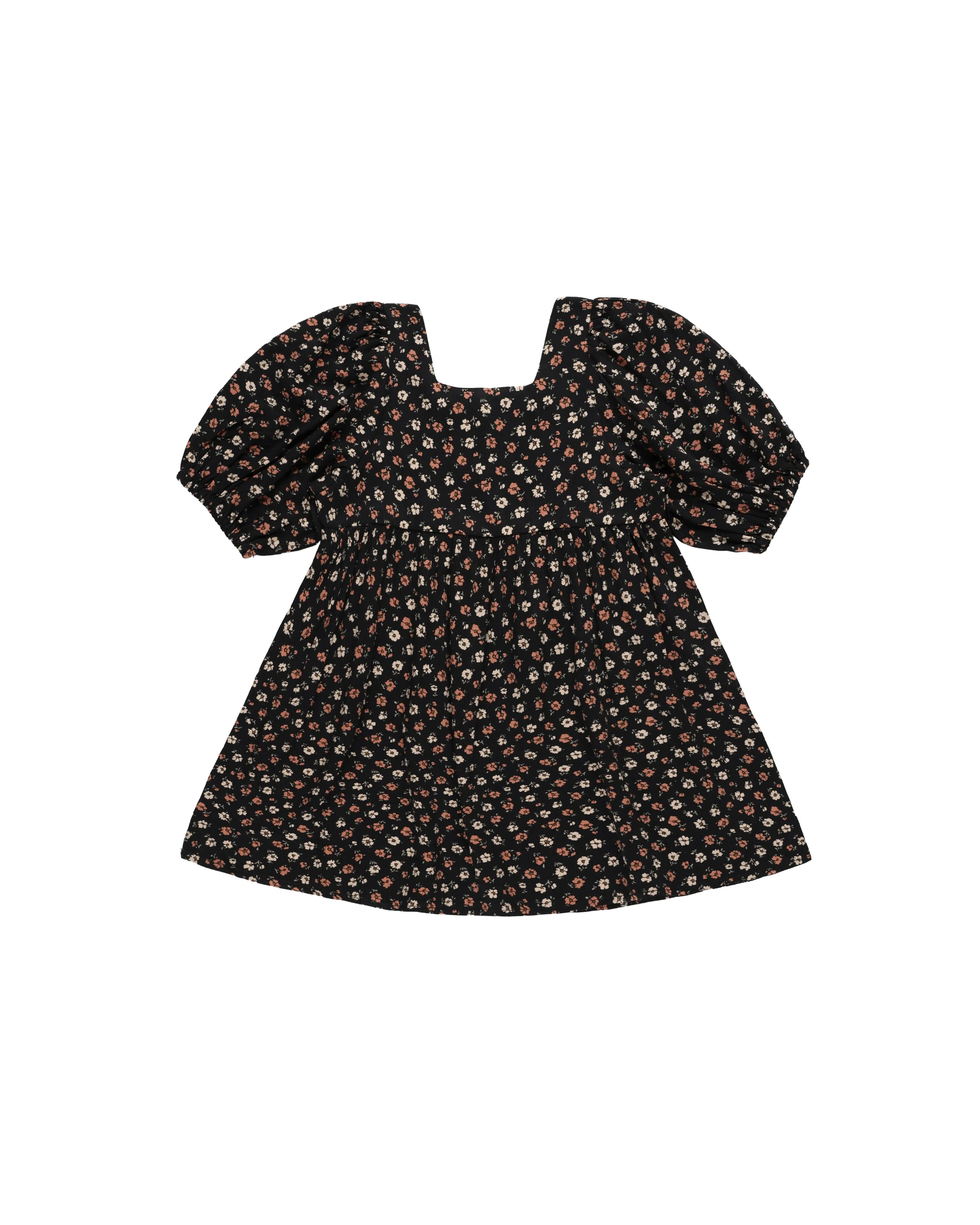 Rylee & Cru - Dark Floral Gretta Baby Doll Dress