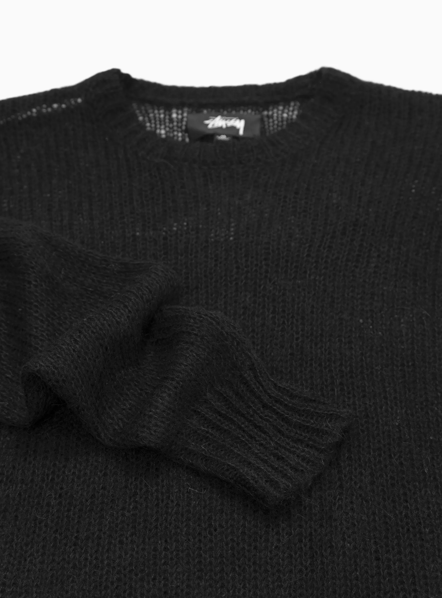 S Loose Knit Sweater Black