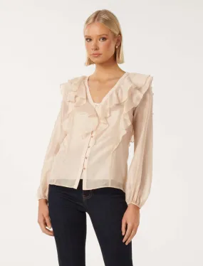 Sandy Ruffle Blouse