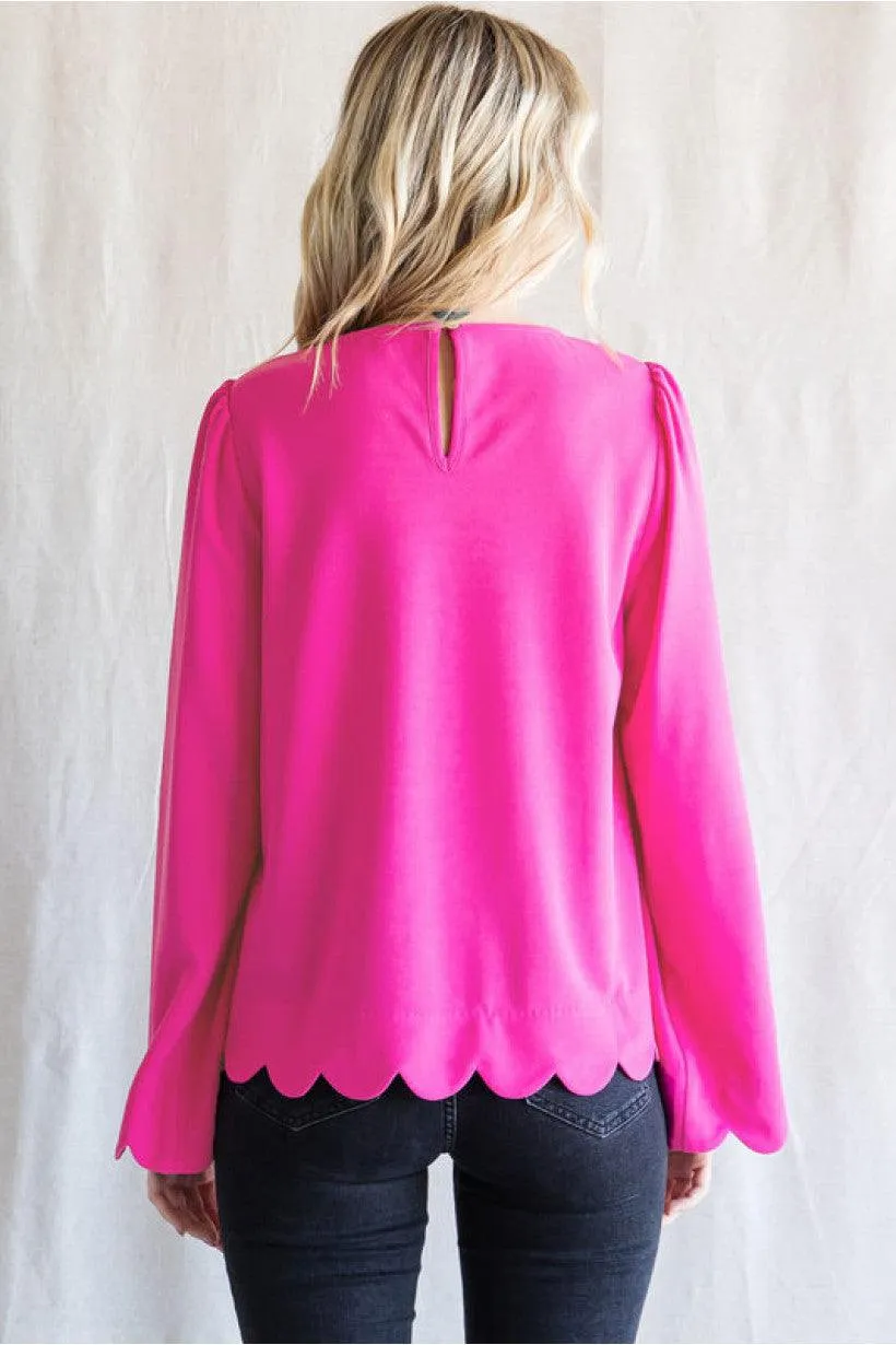 Scallop Bell Blouse