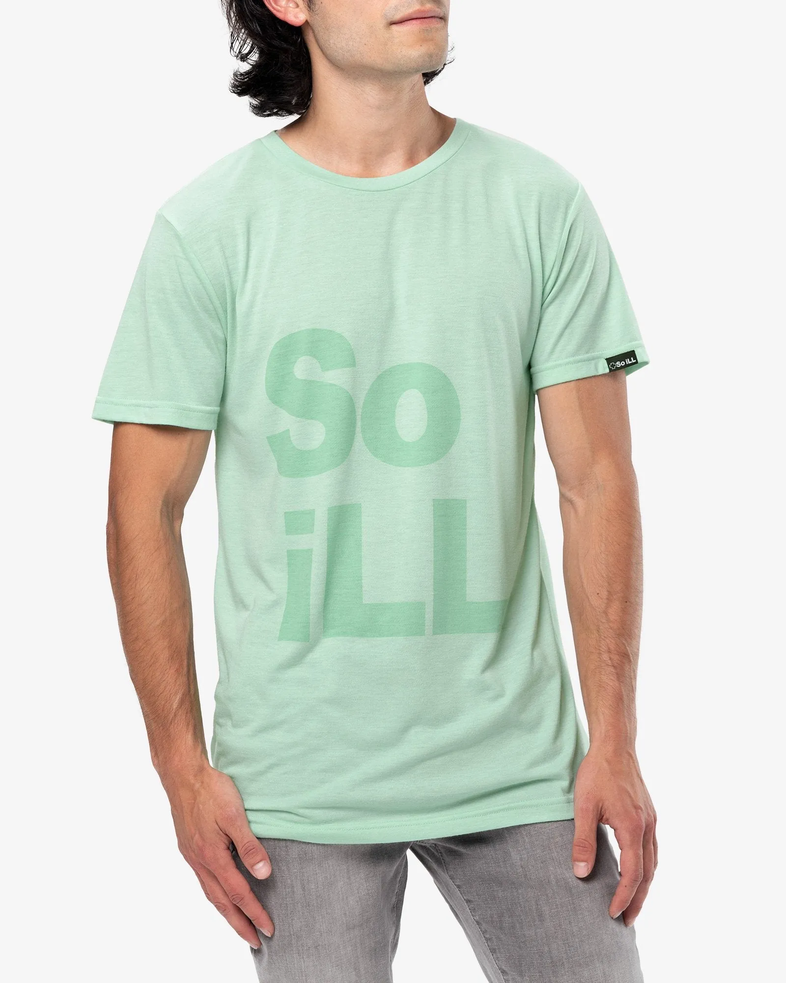 Seafoam So iLL Stacked Logo Tee