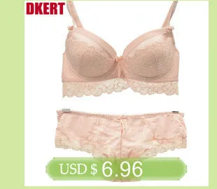 Sexy Lace Print Bra Brief Sets Push up Women's Underwear Set