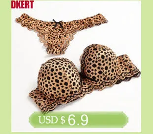 Sexy Lace Print Bra Brief Sets Push up Women's Underwear Set