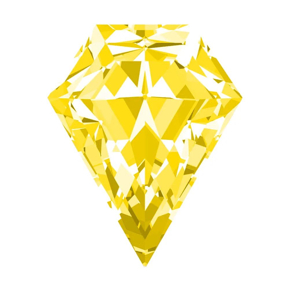 Shield FAB Lab-Grown Yellow Sapphire Gems