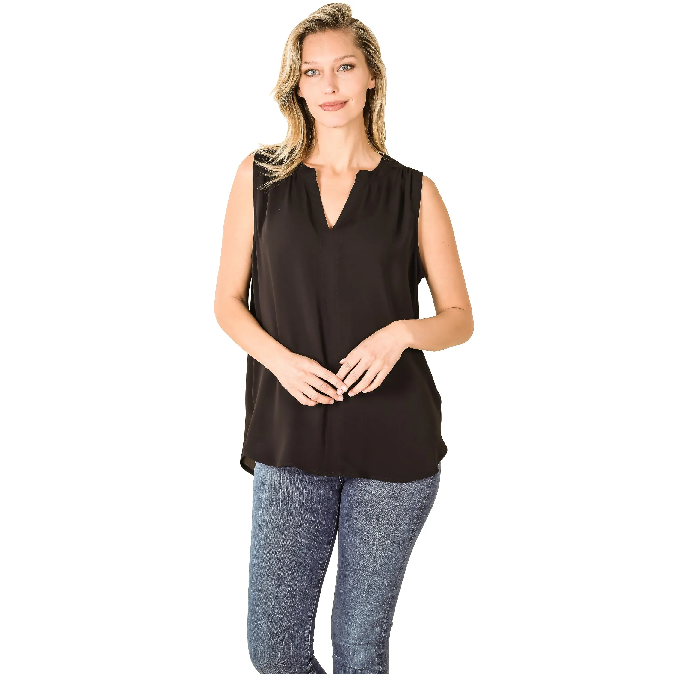 Sleeveless Blouse black