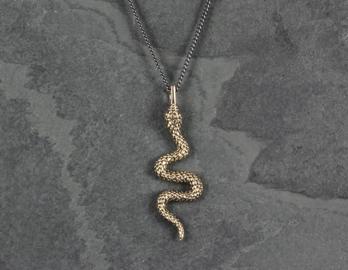 Snake Necklace - Bronze