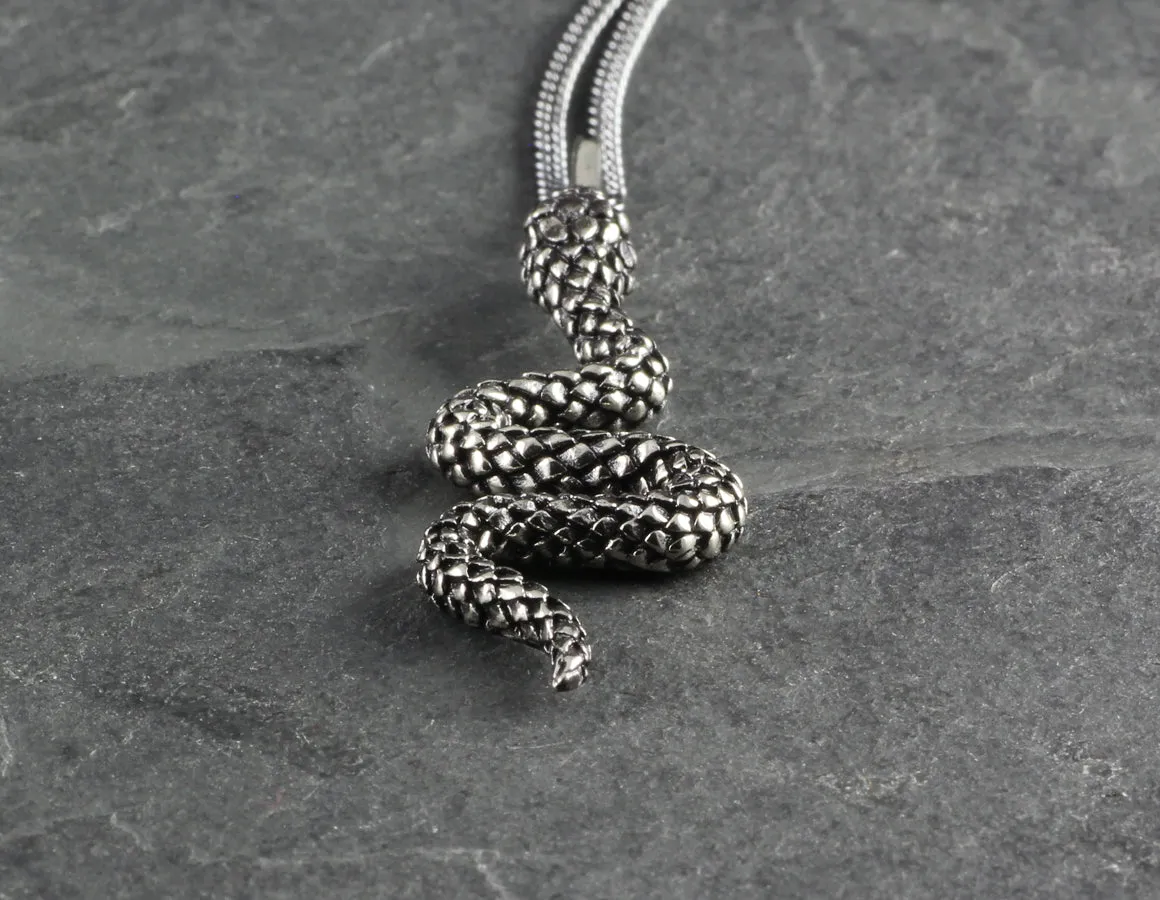 Snake Necklace - Silver