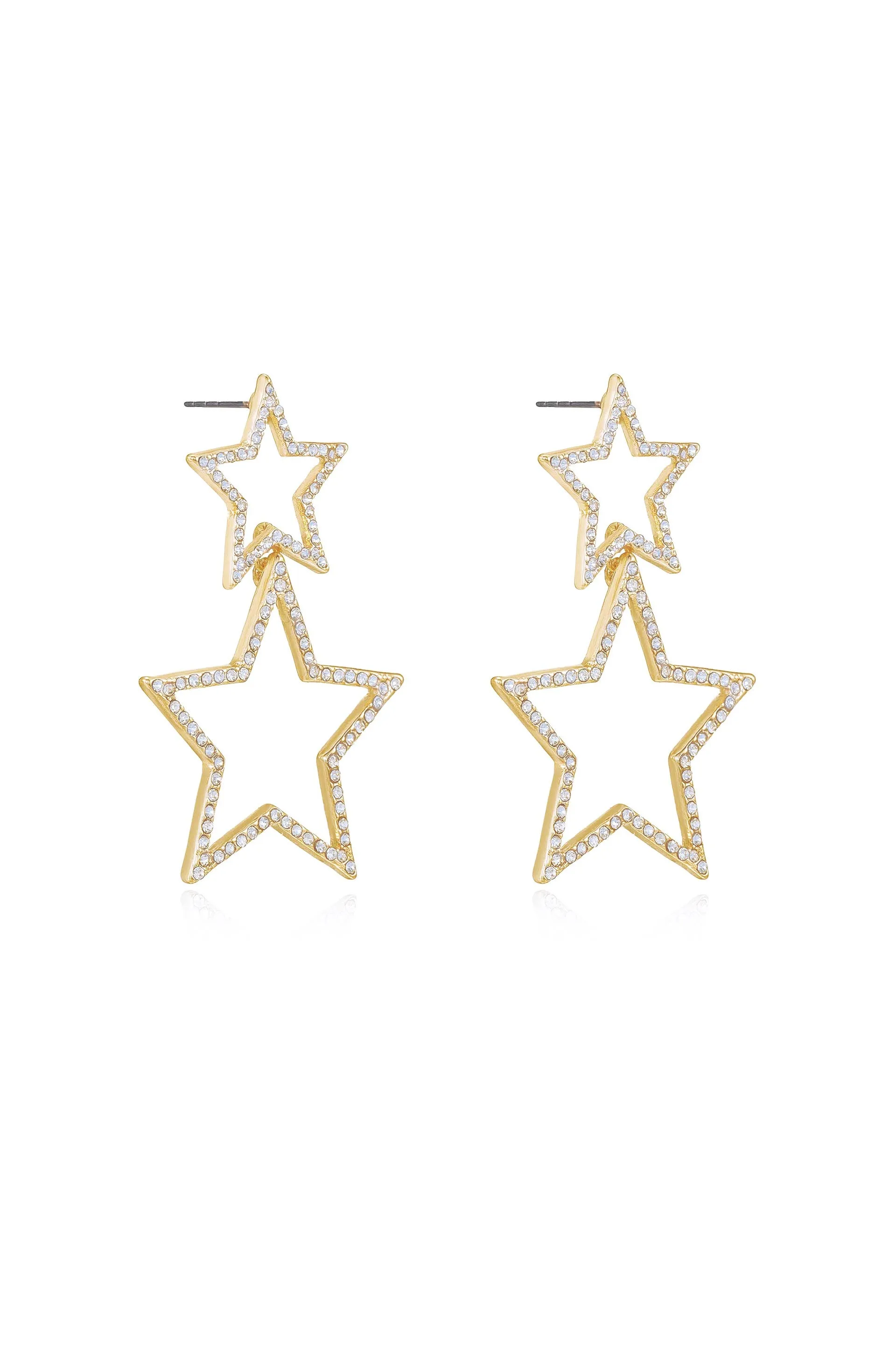 Starbright Crystal Dangle Earrings