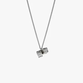 Sterling Silver Lucky Dice Necklace