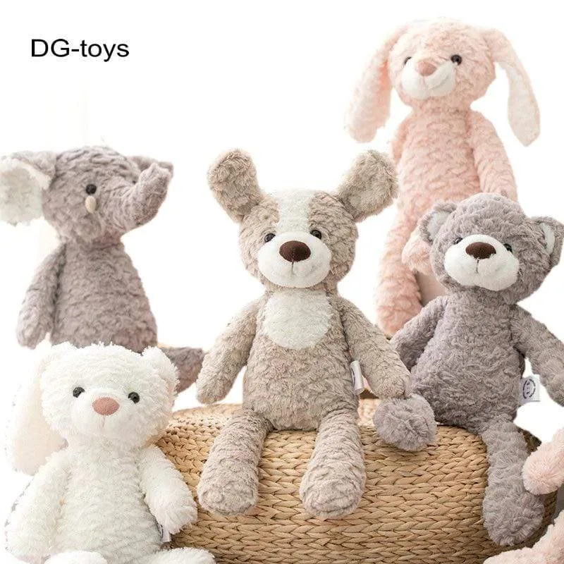 Super Soft Long legs baby appease toy Pink Bunny Grey Teddy Bear Dog elephant unicorn Stuffed Animals doll toys for Children