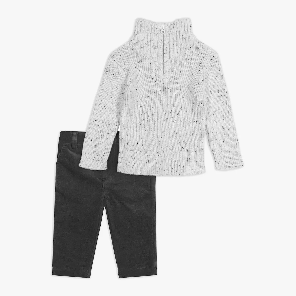 SWEATER TOP & WOVEN PANT SET