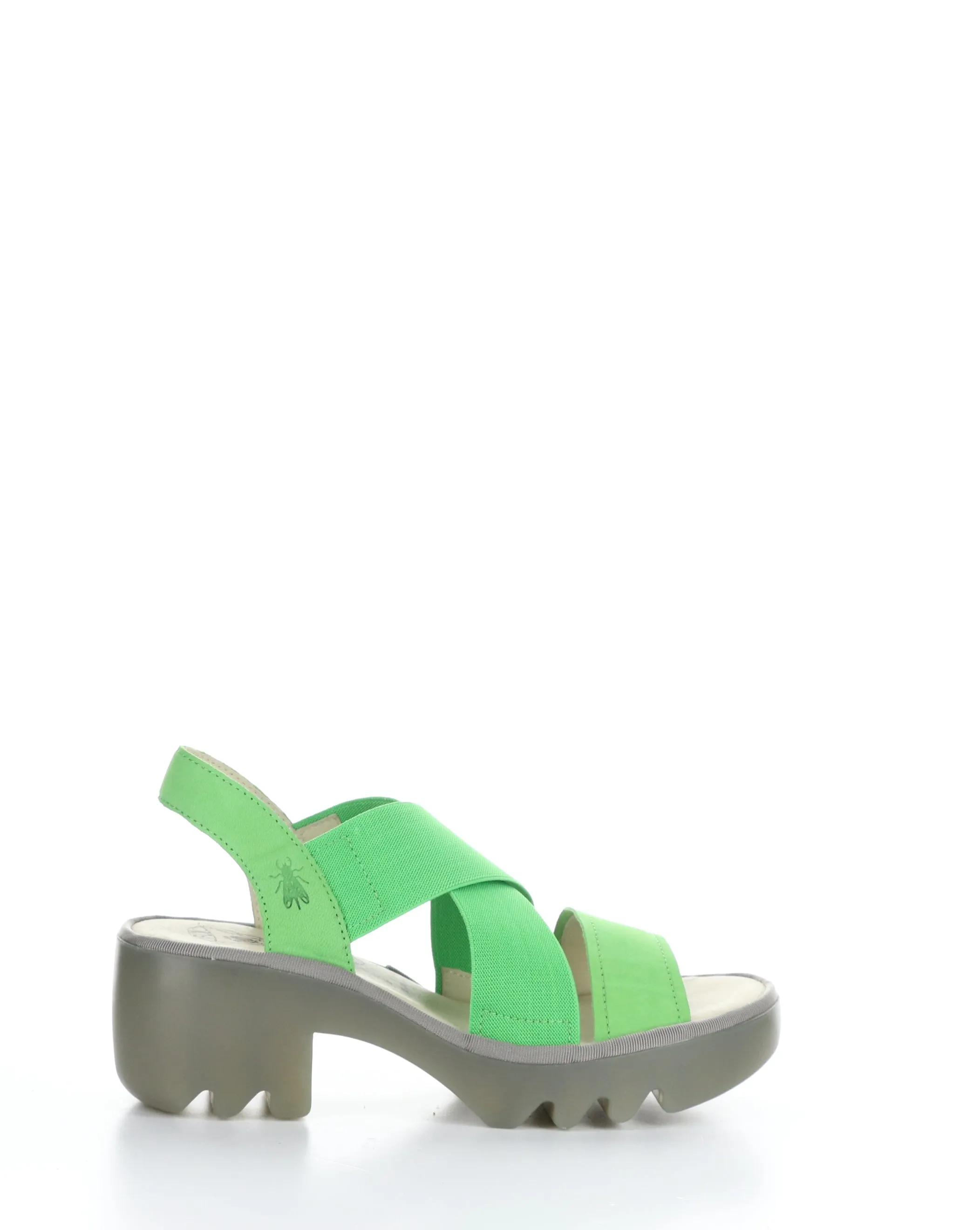 TAJI502FLY 003 GREEN Round Toe Sandals