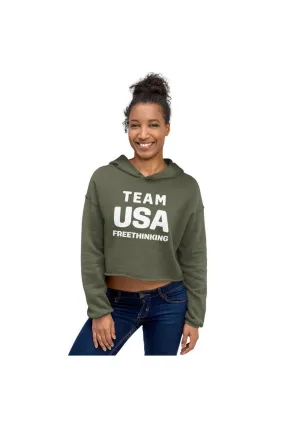 Team USA Freethinking Crop Hoodie