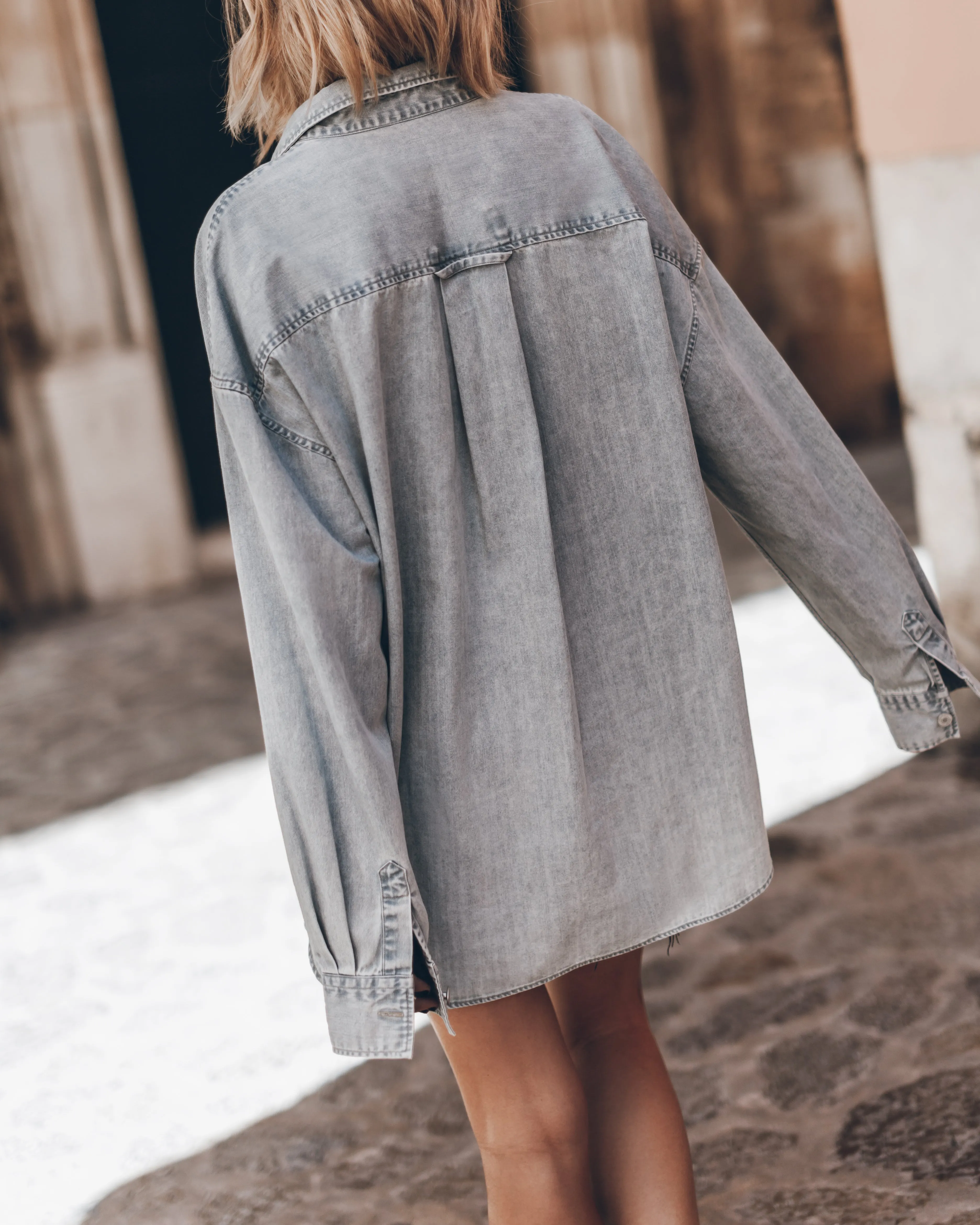 The Blue Loose Denim Shirt