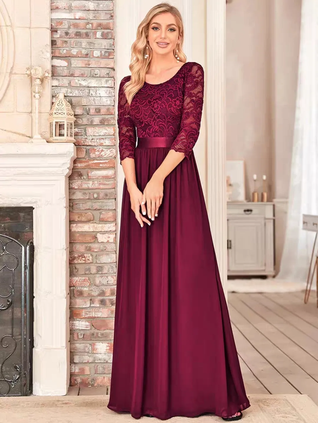 The Hyacinth Illusion Sleeves Gown (Available in 11 Colours)