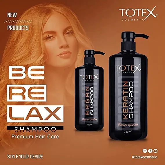 TOTEX Hair care Keratin Shampoo 750 ml- for men and women - Best Hair Shampoo for Deep Cleansing with All Natural and Herbal Ingredients