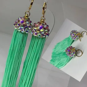 Vibrant Dance Tassels Earrings