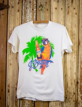 Vintage Jimmy Buffet Tour Concert T Shirt 1986 White Small