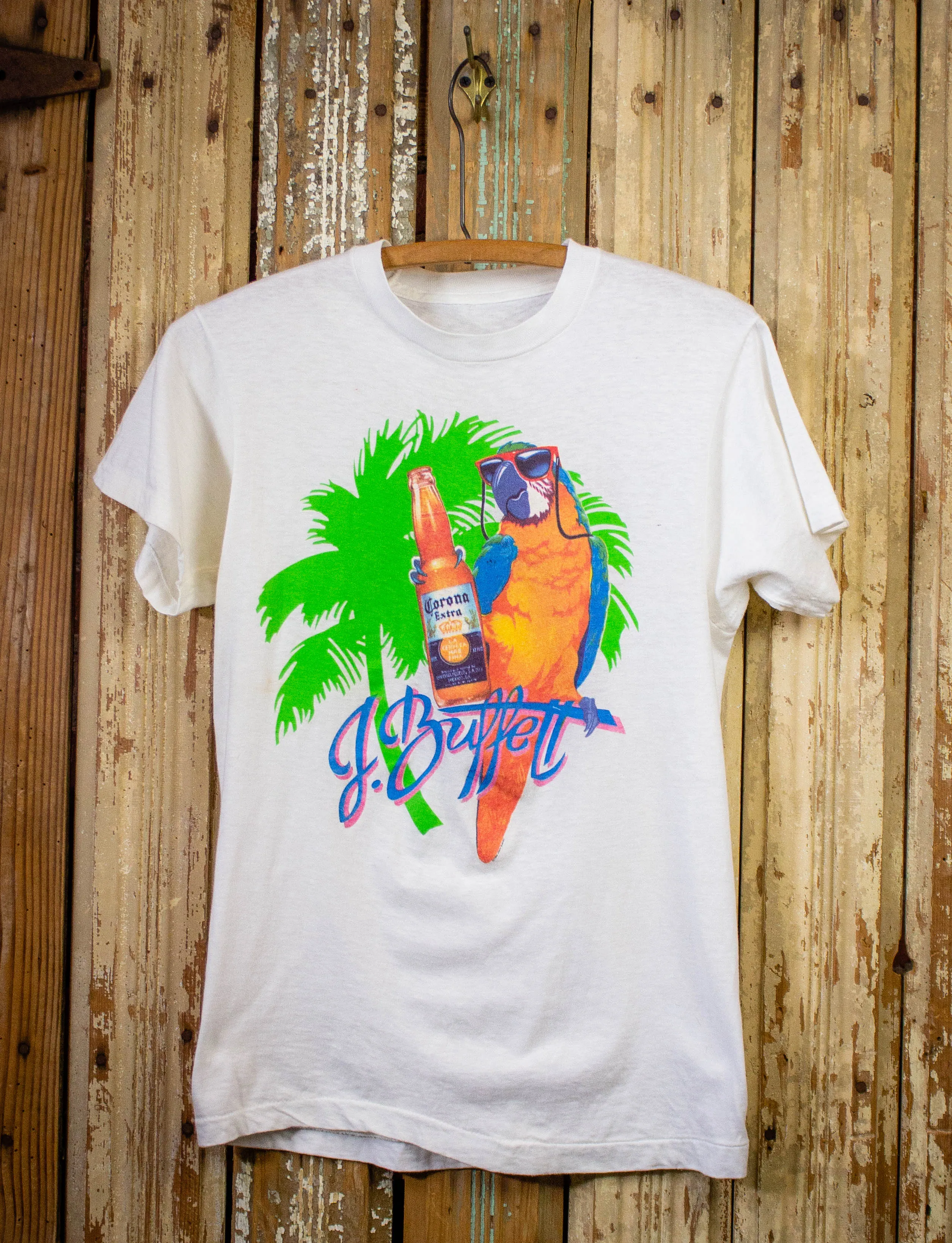 Vintage Jimmy Buffet Tour Concert T Shirt 1986 White Small