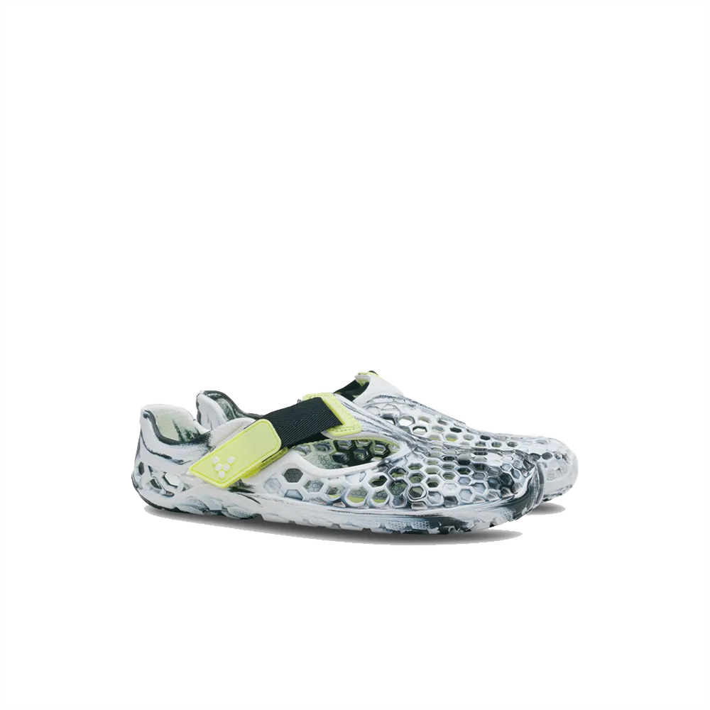 Vivobarefoot Ultra Bloom Kids Obsidian White